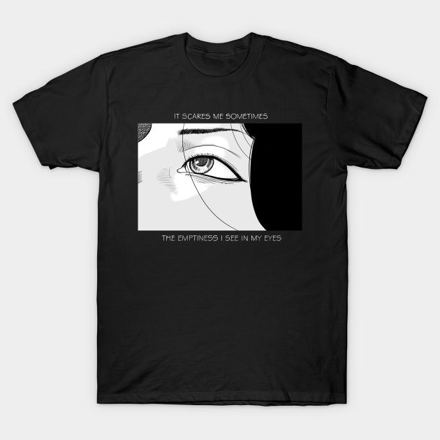 Anime GIrl Quotes T-Shirt by Elsieartwork